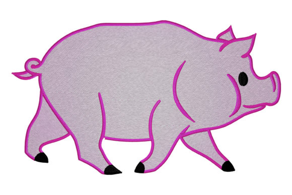 Pig Embroidery Design Review for Small Business Merch