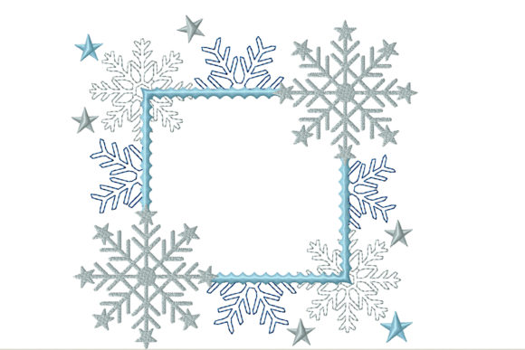 Review: Frame for Monogram with Snowflakes Design
