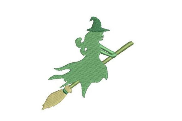 Review: Green Witch Flying on Broom for Halloween