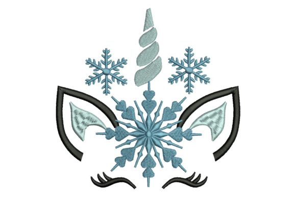 Review: Winter Christmas Unicorn Embroidery Design