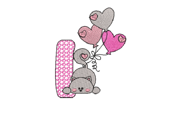 Reviewing Letter I Cat Sketch for Branded Merch