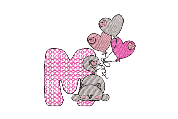 Reviewing Letter M Cat Sketch for Personalized Gifts