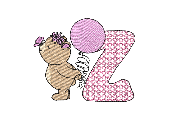 Z Girl Teddy: A Designer’s Take on Sketch-Style Embroidery